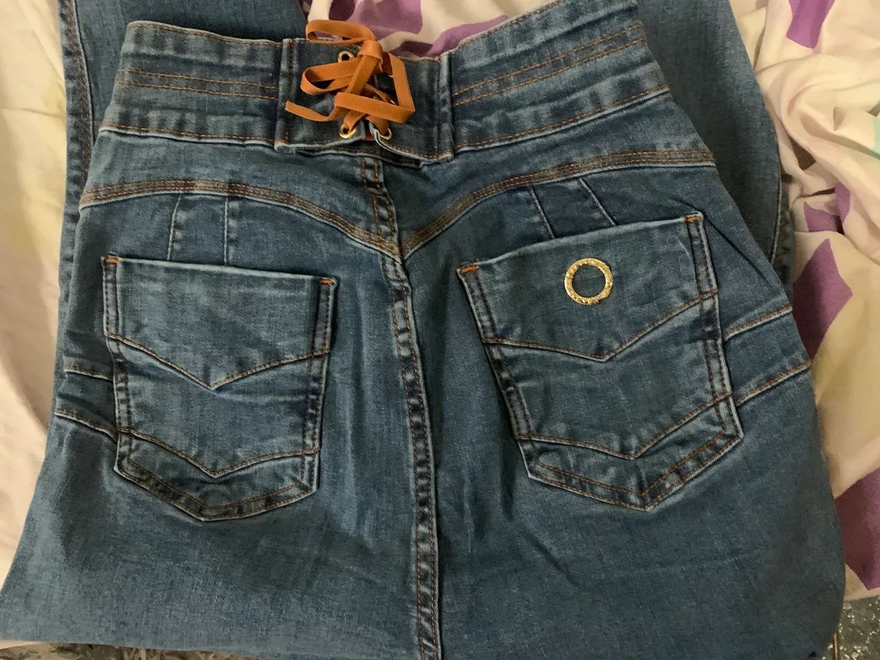 Calça jeans cintura alta mamacita  - Foto 2