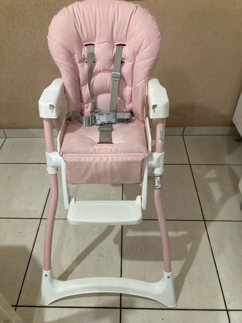 Cadeirão de Alimentação Burigotto Infantil Rosa - Foto 4