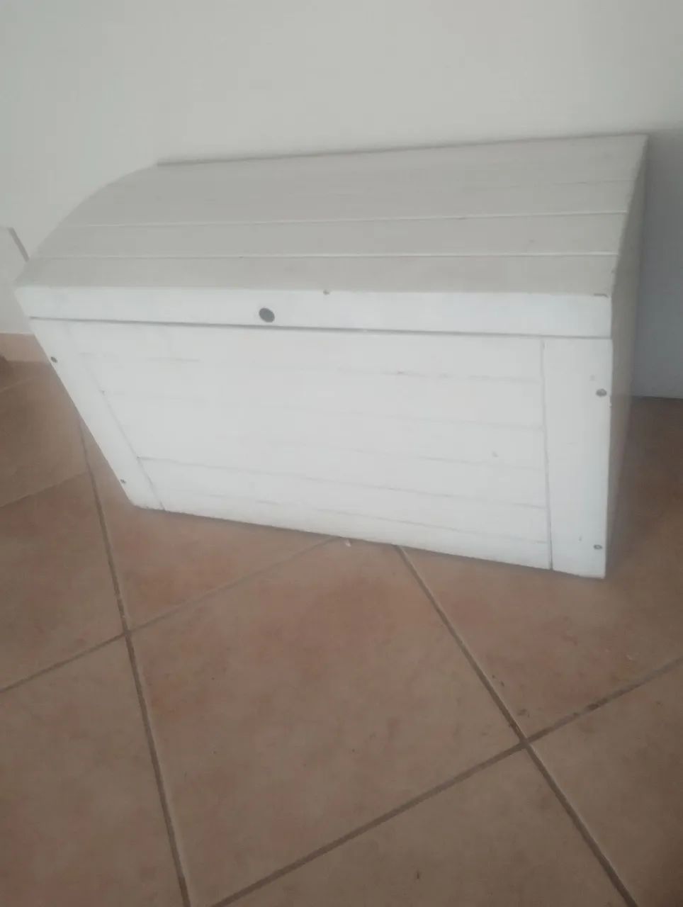 Baú de Madeira Branco - Ideal para Organização!
