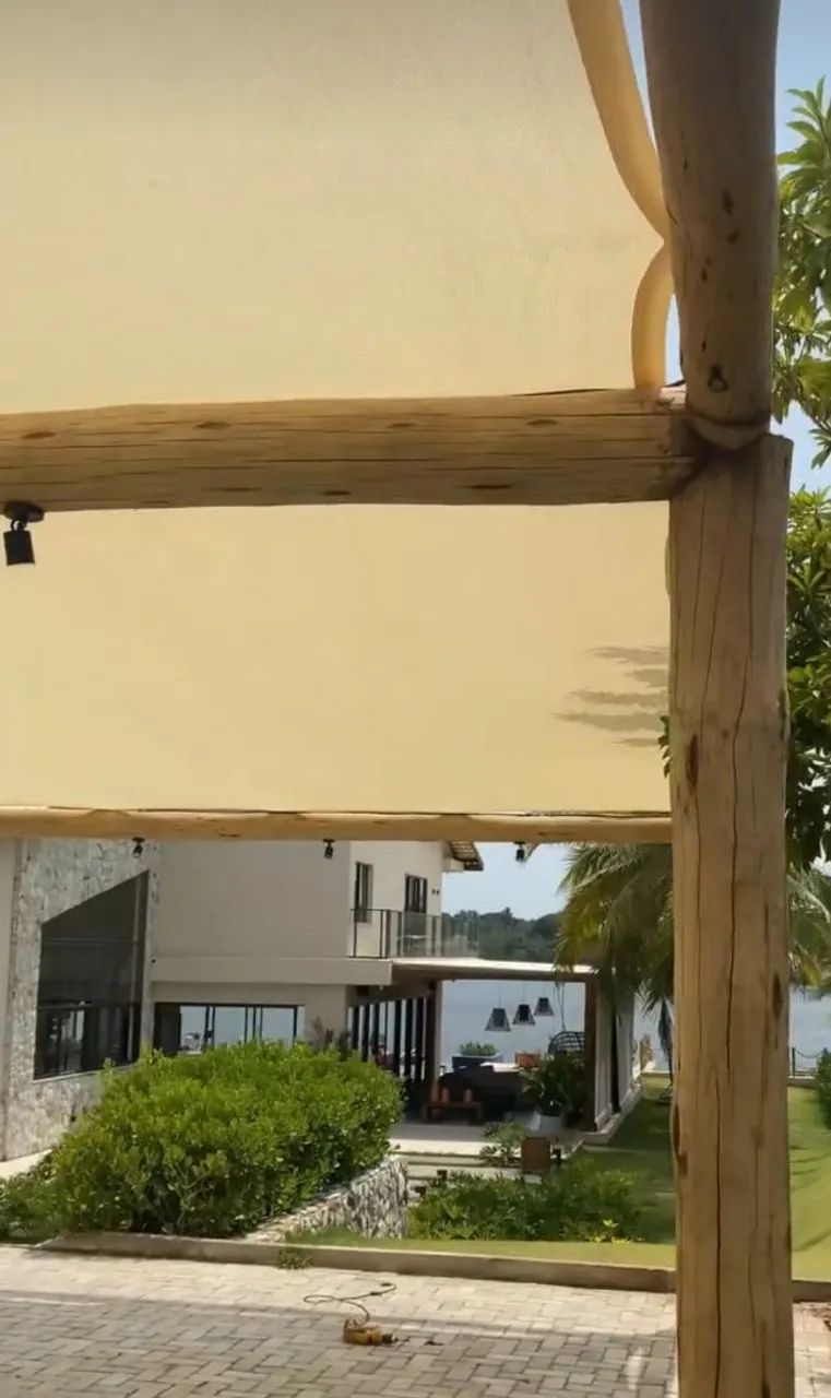 Tela de sombreamento na cor bege  - Foto 5