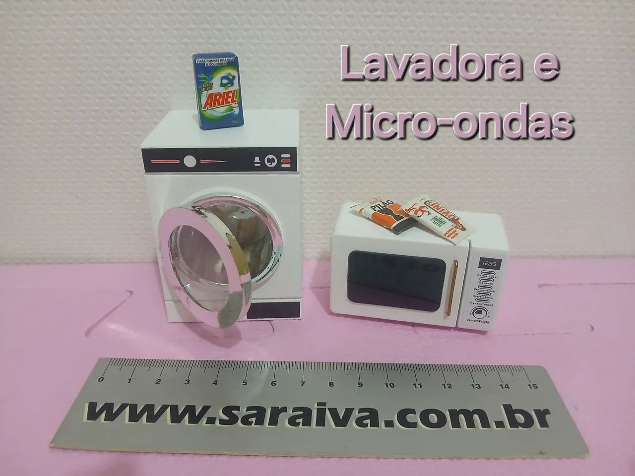 Lavadora e Micro-ondas de Brinquedo