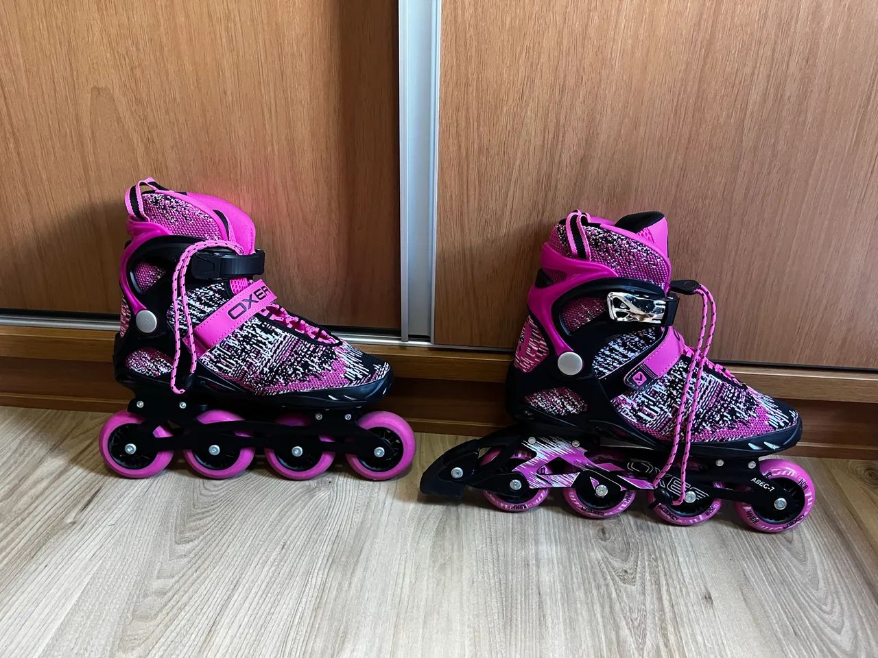 Kit Patins Flying Dream Rosa - tam 39 - usado 3 vezes - Foto 2