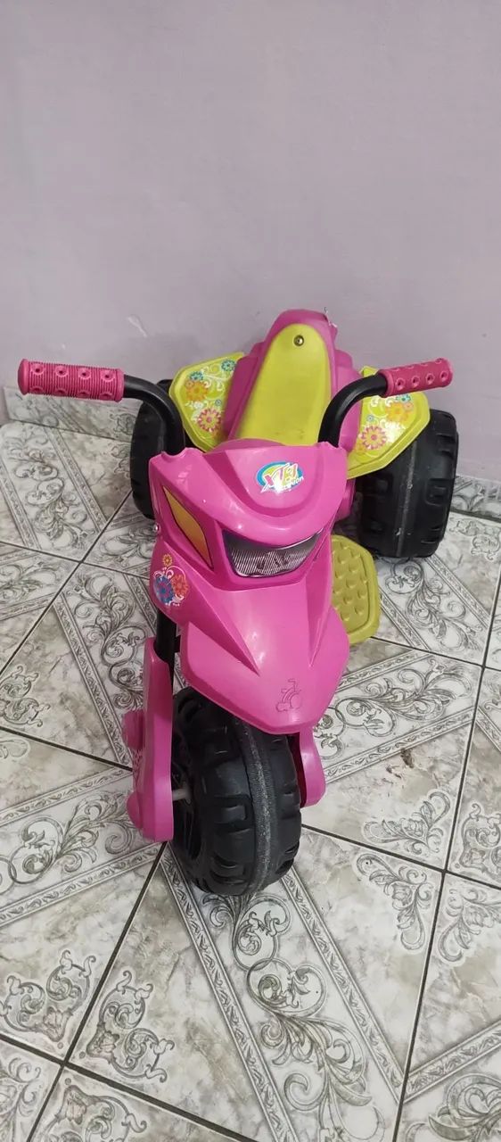 Moto Elétrica Infantil Rosa - Diversão garantida! - Foto 5