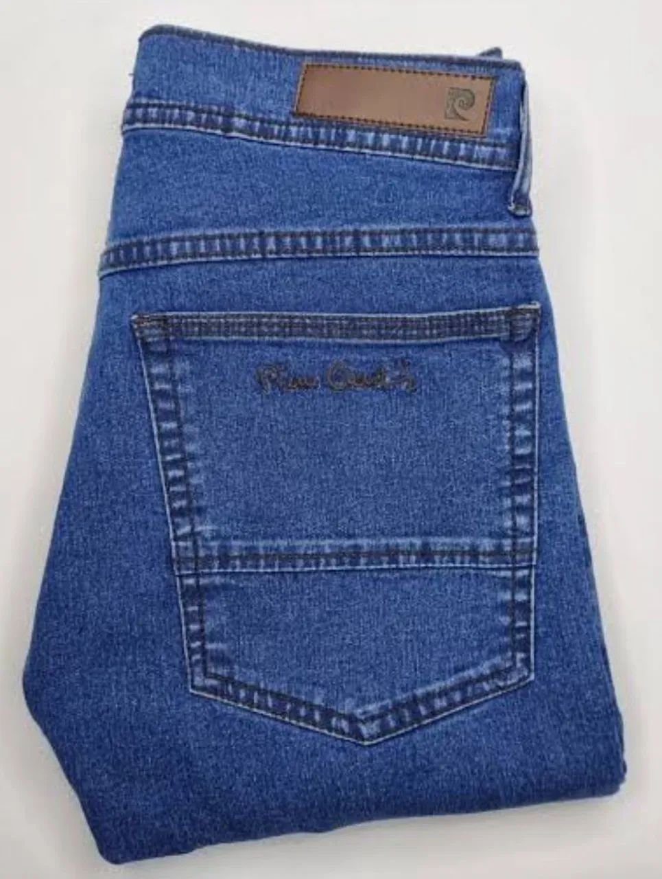 2 Calças Jeans Pierre Cardin 54 Azul Masculina