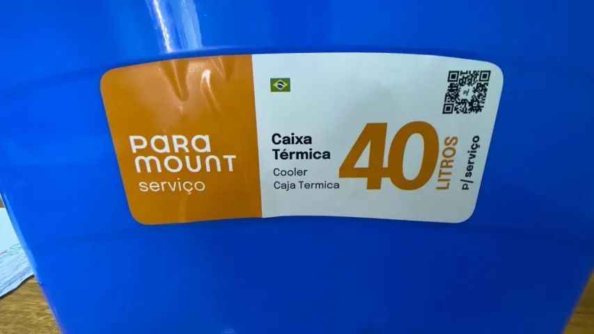 Caixa Térmica 40 Litros Azul com Tampa e Alça - Paramount - Foto 4