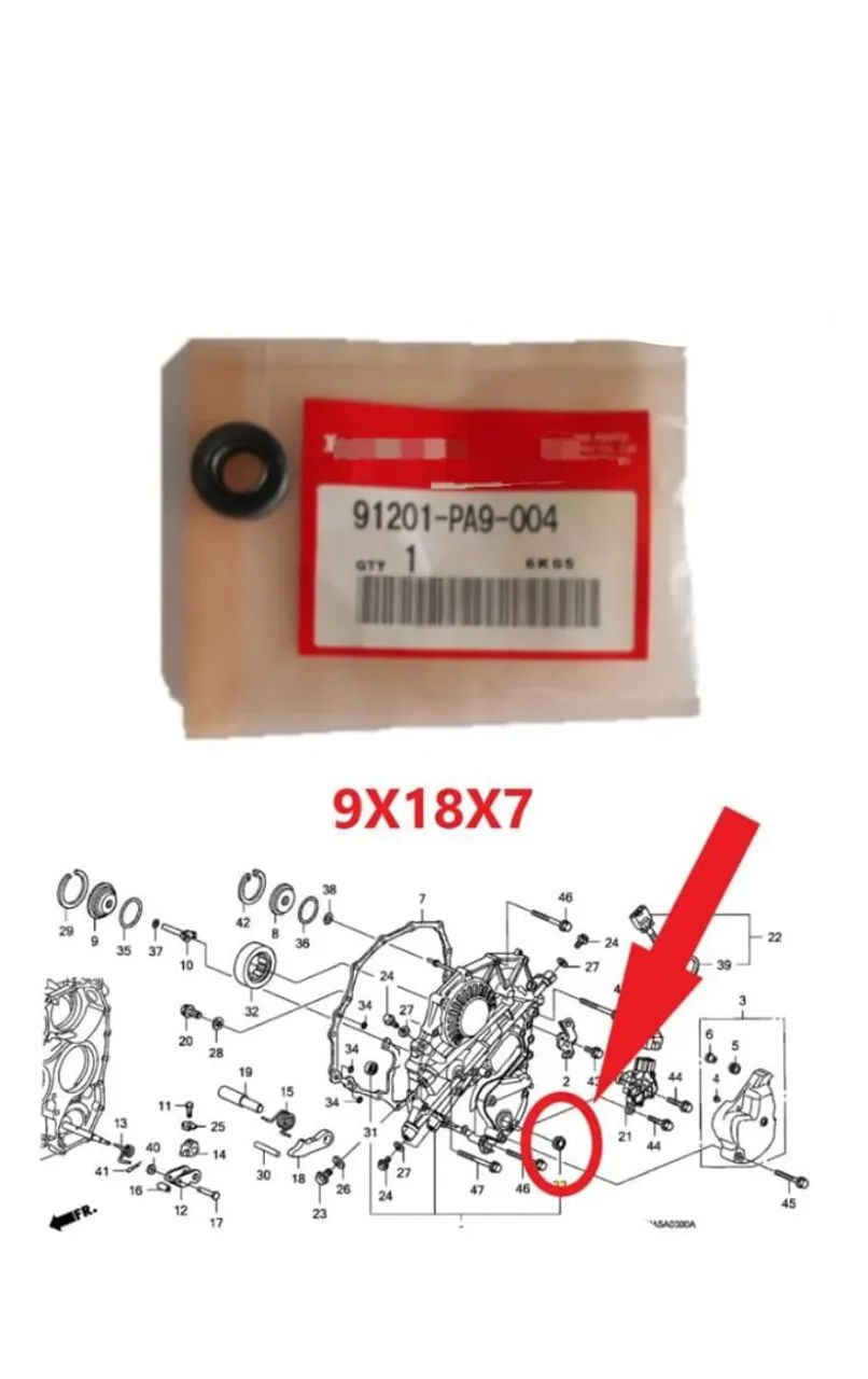 おーちゃん　904545 Retentor vedaçao do sensor de posição do câmbio Automático 9X18X7