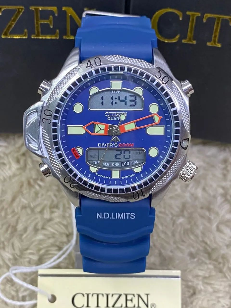 Relógio Citizen C500, pulseira em Borracha  - Foto 5