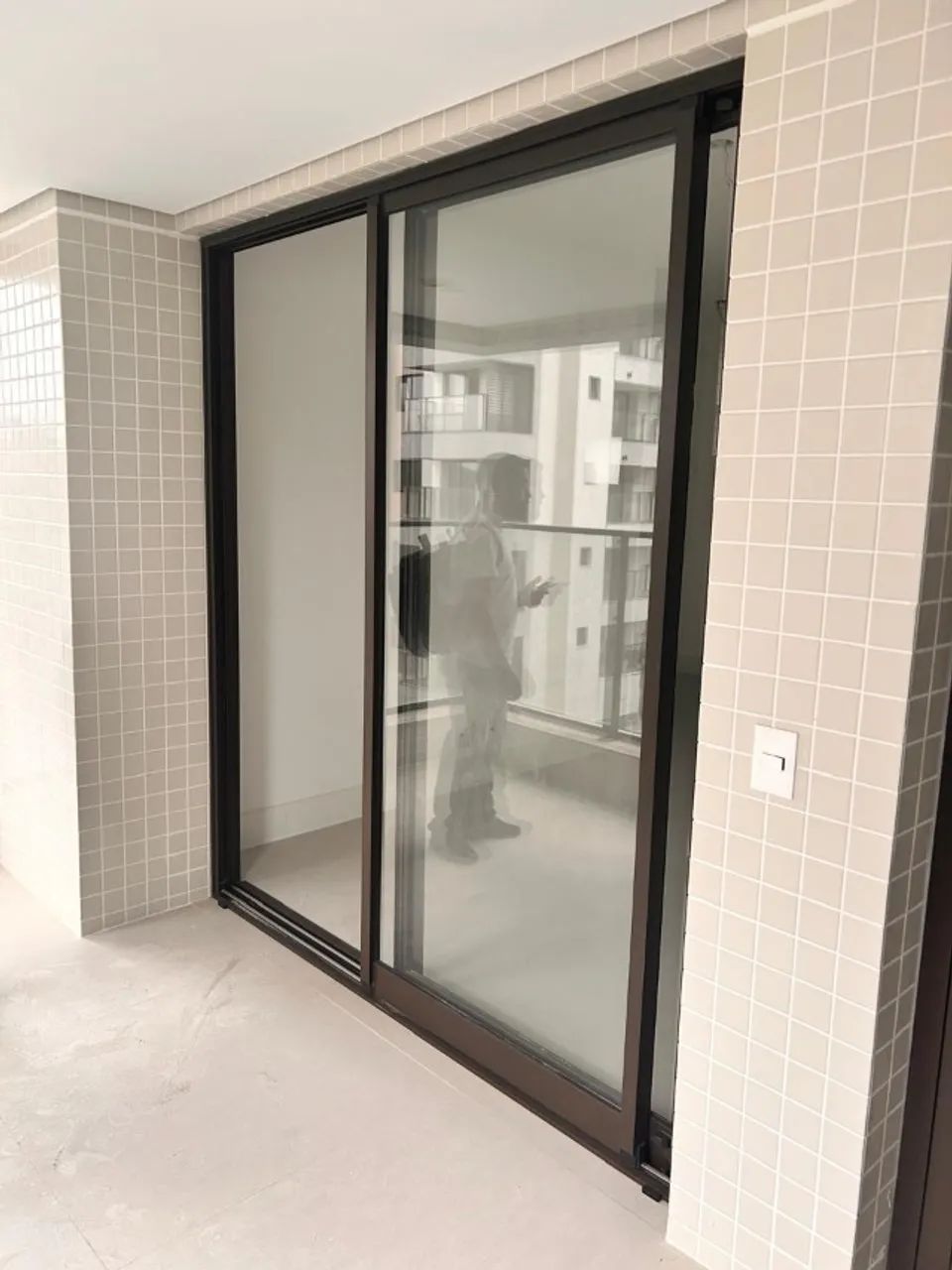 Porta semiacustica vidro