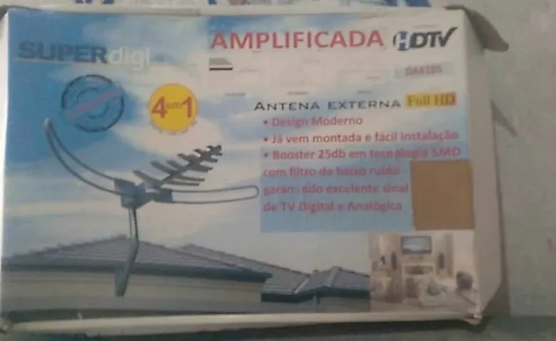 Antena Digital Alta Captação Sinal Hdtv