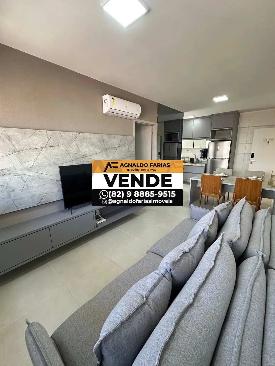 Vendo lindo e novo quarto e sala mobiliado em Ponta Verde - Maceió - AL
