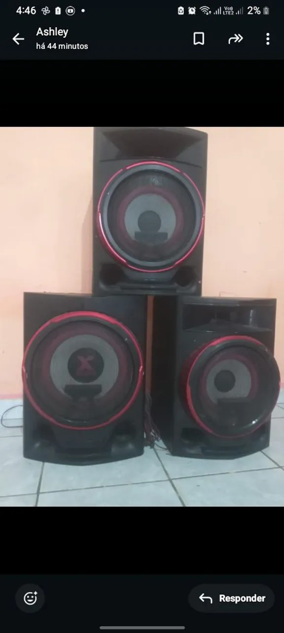 Caixas de som LG