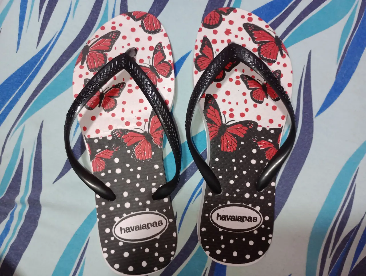 Havaianas Femininas com Borboletas
