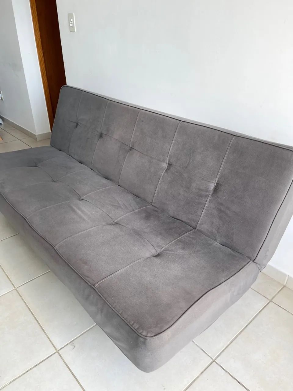 Sofá-cama Cinza Tok&Stok - Foto 2