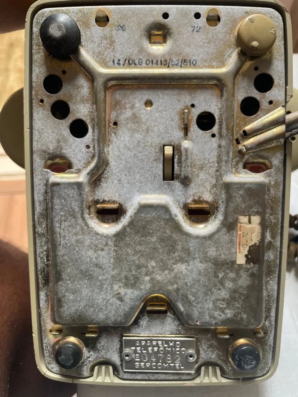 Telefone antigo de disco Ericsson bege - Foto 5