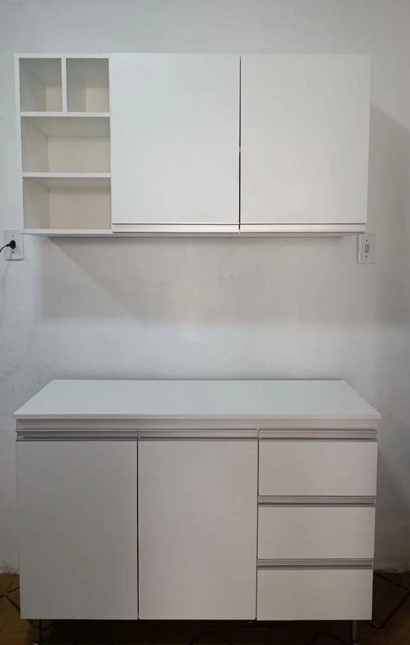 Conjunto de Armários para Cozinha Branco