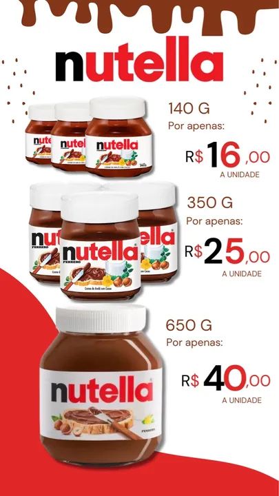Nutella 5 unidades com 10% de desconto! - Foto 2