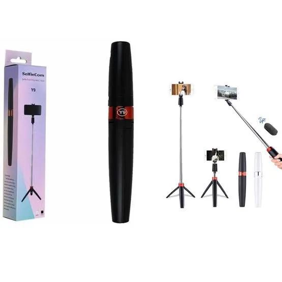 Selfie Stick com Tripé Bluetooth Y9 - Novo - Foto 3