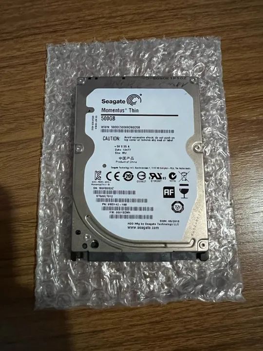 HD - 2.5 Para Computador de Mesa, DVR, Notebook, Desktop, 500GB.