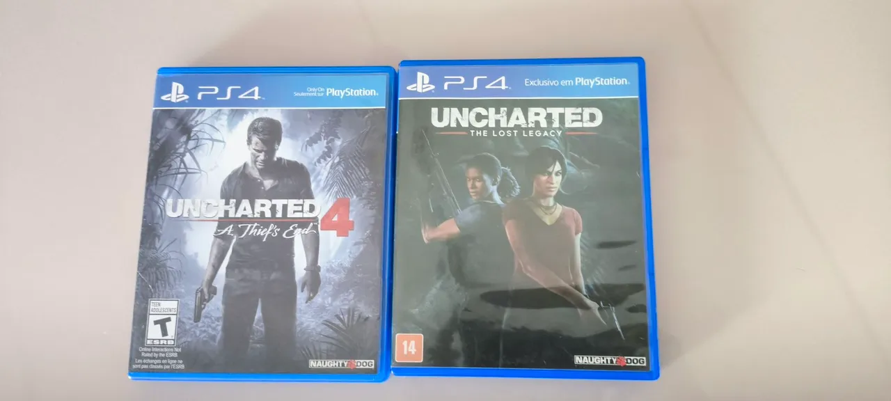 Uncharted 4 & The Lost Legacy - PS4 / 2 jogos