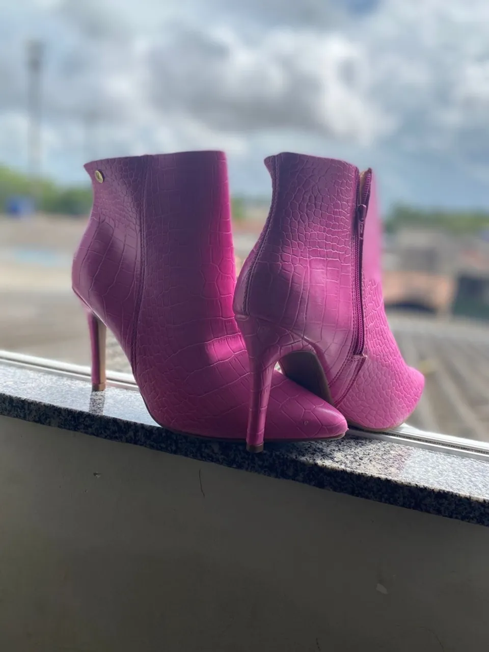 Botas Rosa de Salto Alto