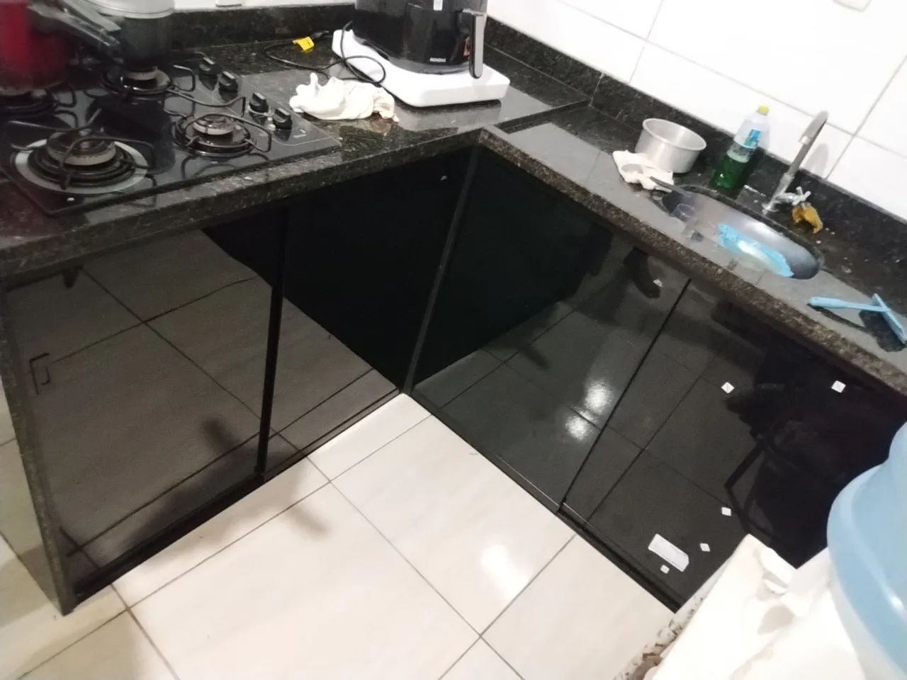 Box em vidro temperado para balcão de pia. - Foto 4