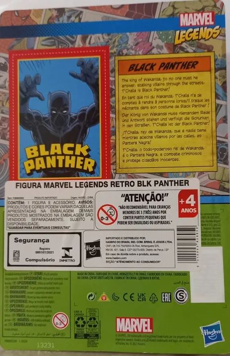 Action Figures Boneco Black Panther (Pantera Negra)- Marvel Legends - Kenner - Foto 3