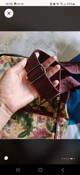 Bolsa de Ombro Floral - Foto 3