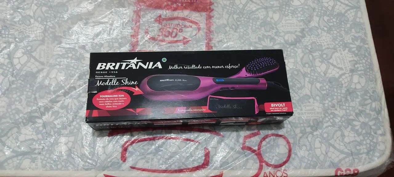 Escova Leia o Anúncio Secadora e Alisadora de Cabelo Britânia  Modelle Shine Bivolt Nova