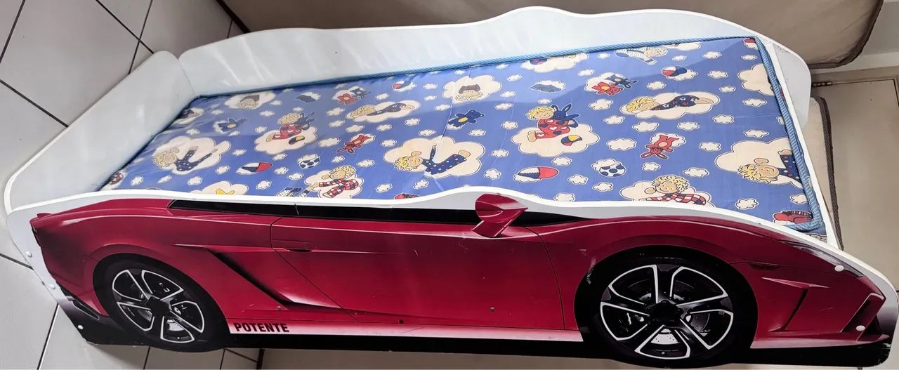 Cama Infantil Carro Vermelha - Foto 2