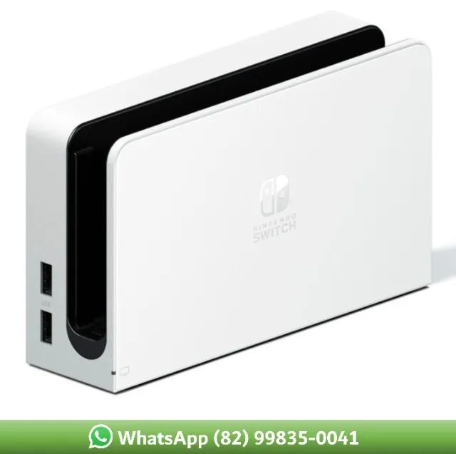 Dock Nintendo switch oled branca original, Base do Nintendo switch oled