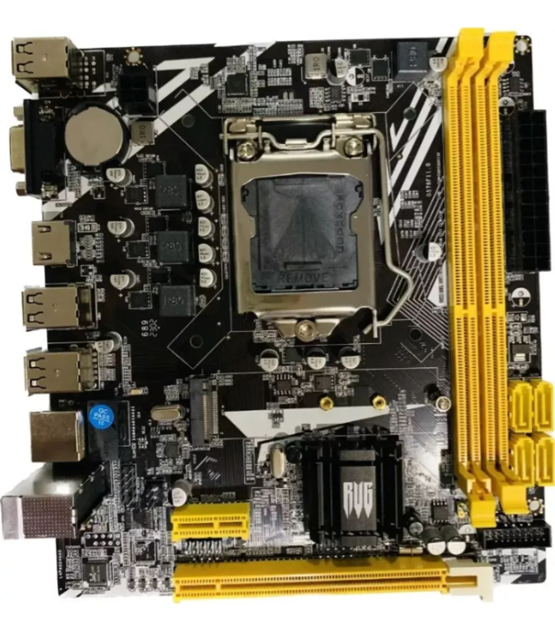 Placa Mae Revenger H61 M2 DDR3 LGA 1155 ddr 3 para segunda e terceira geração com hdmi slo - Foto 3