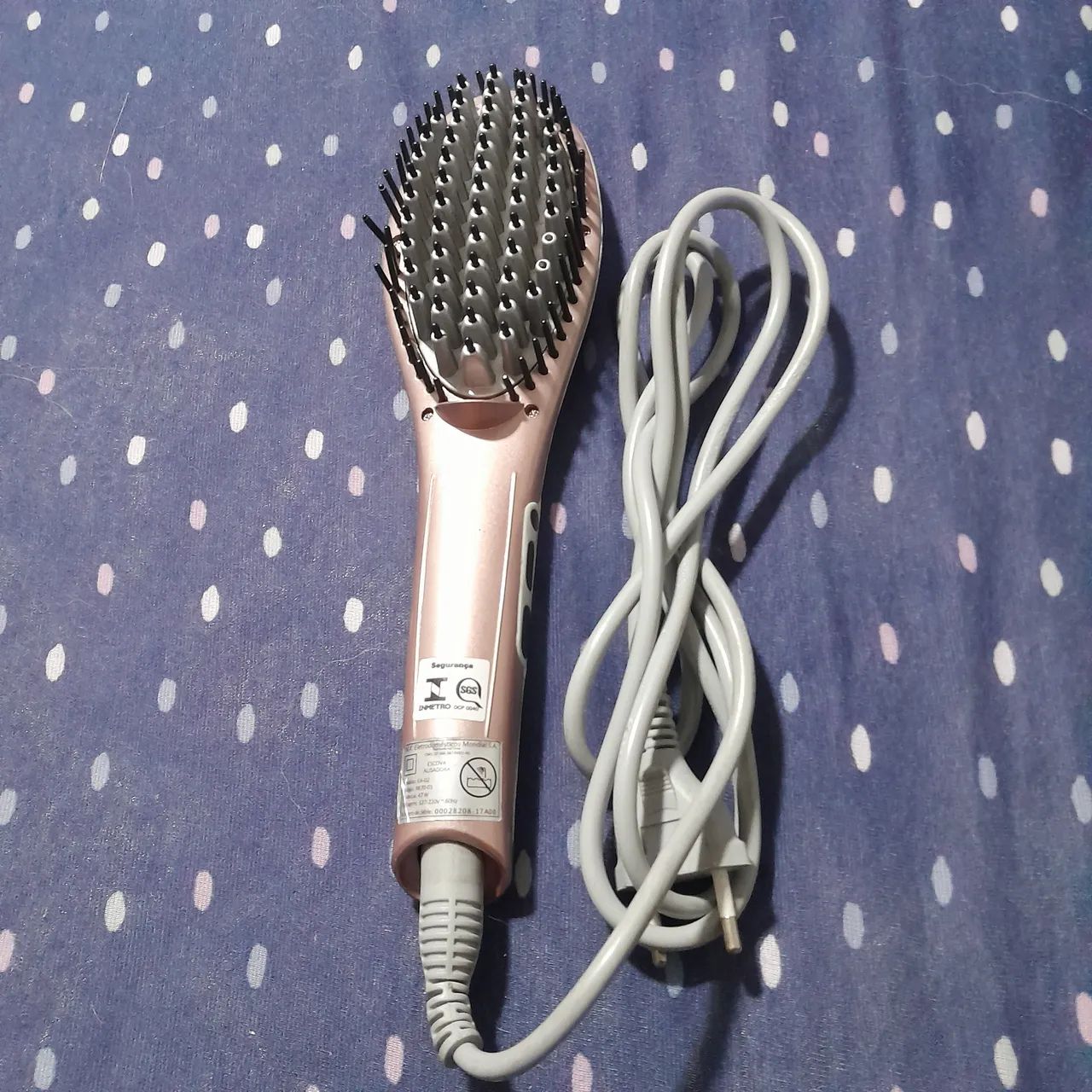 Escova de  Cabelo  Alisadora Mondial - Alisamento Perfeito - Foto 2