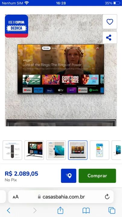 TV Philips 50? polegadas 4K Smart  na caixa Tv lacrada!!!!!