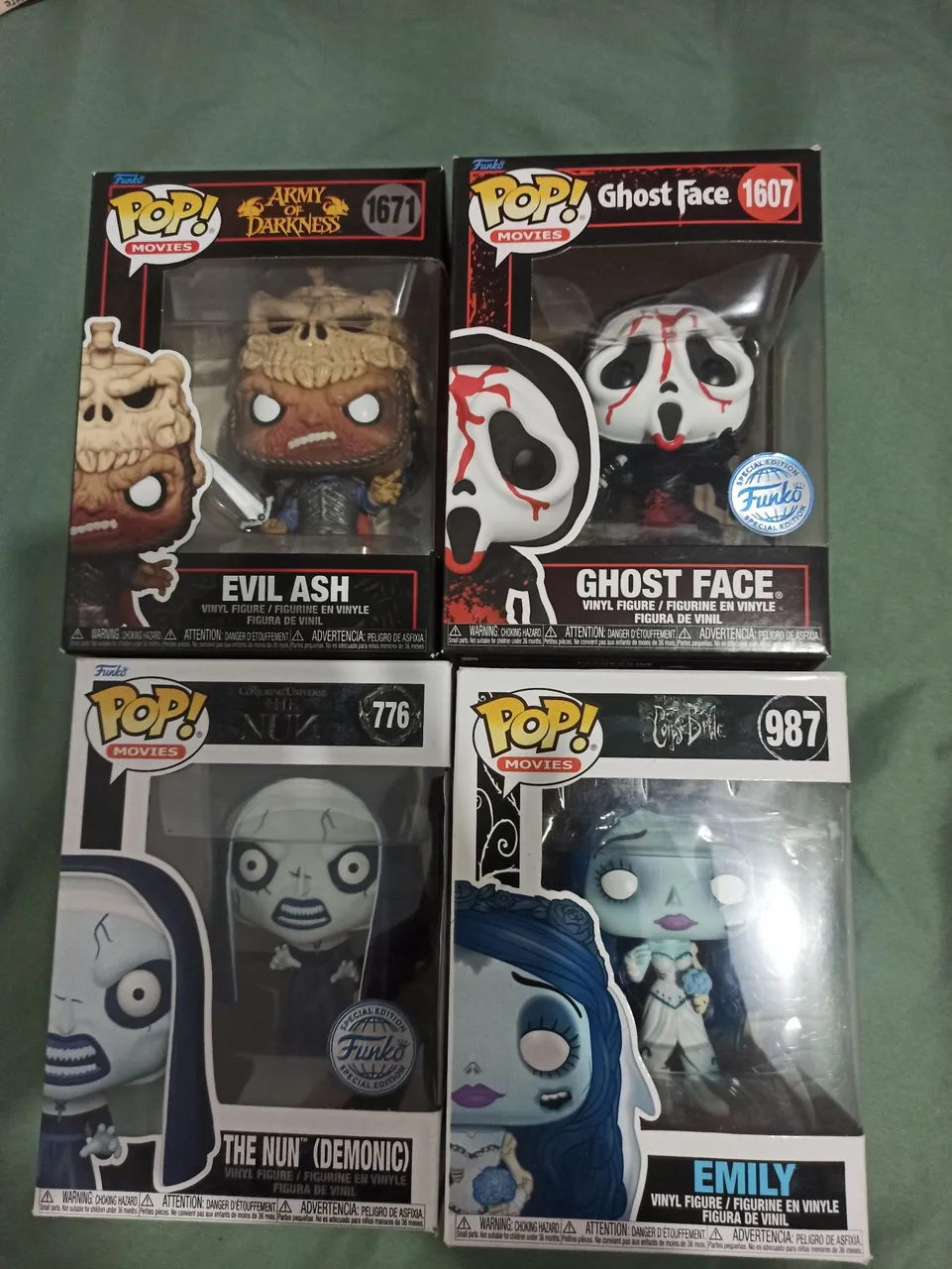 Funko Pop! Coleção de Filmes de Terror - 4 Bonecos