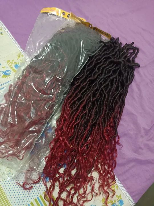 Cabelo Sintético Trança Goddess Locs 2 PACOTES  - Foto 2
