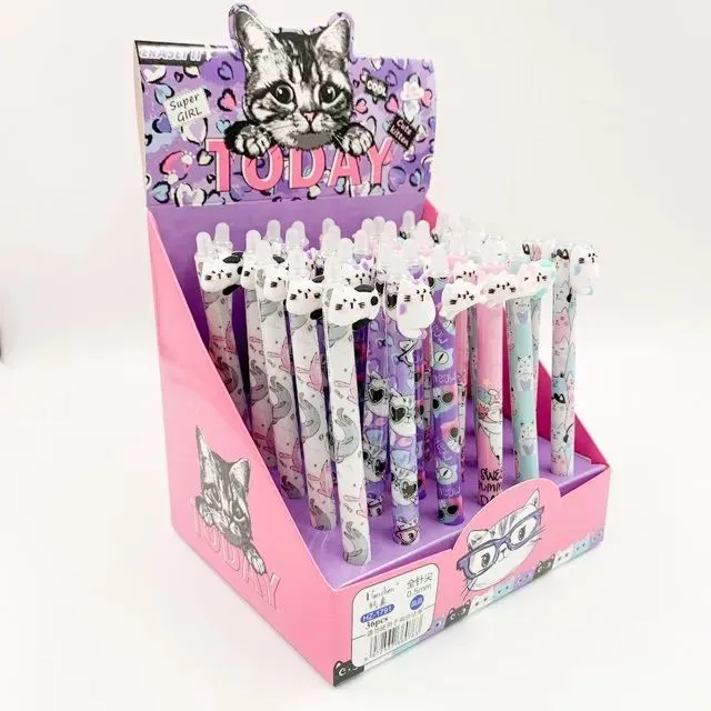 CANETA CLIC APAGAVEL CAT UND