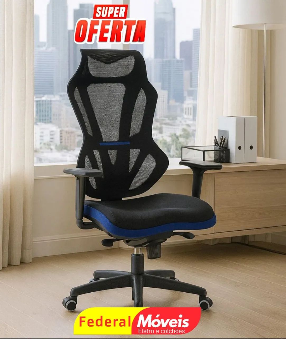 Cadeira  Giratória Vizon Gamer - Acabamento de qualidade e ótimo custo-benefício!
