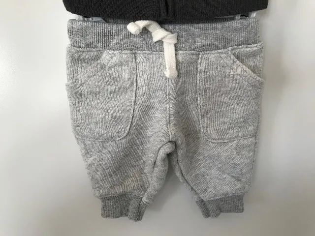 Moleton Cardigan de zíper e capuz e calça Carter's - Foto 4