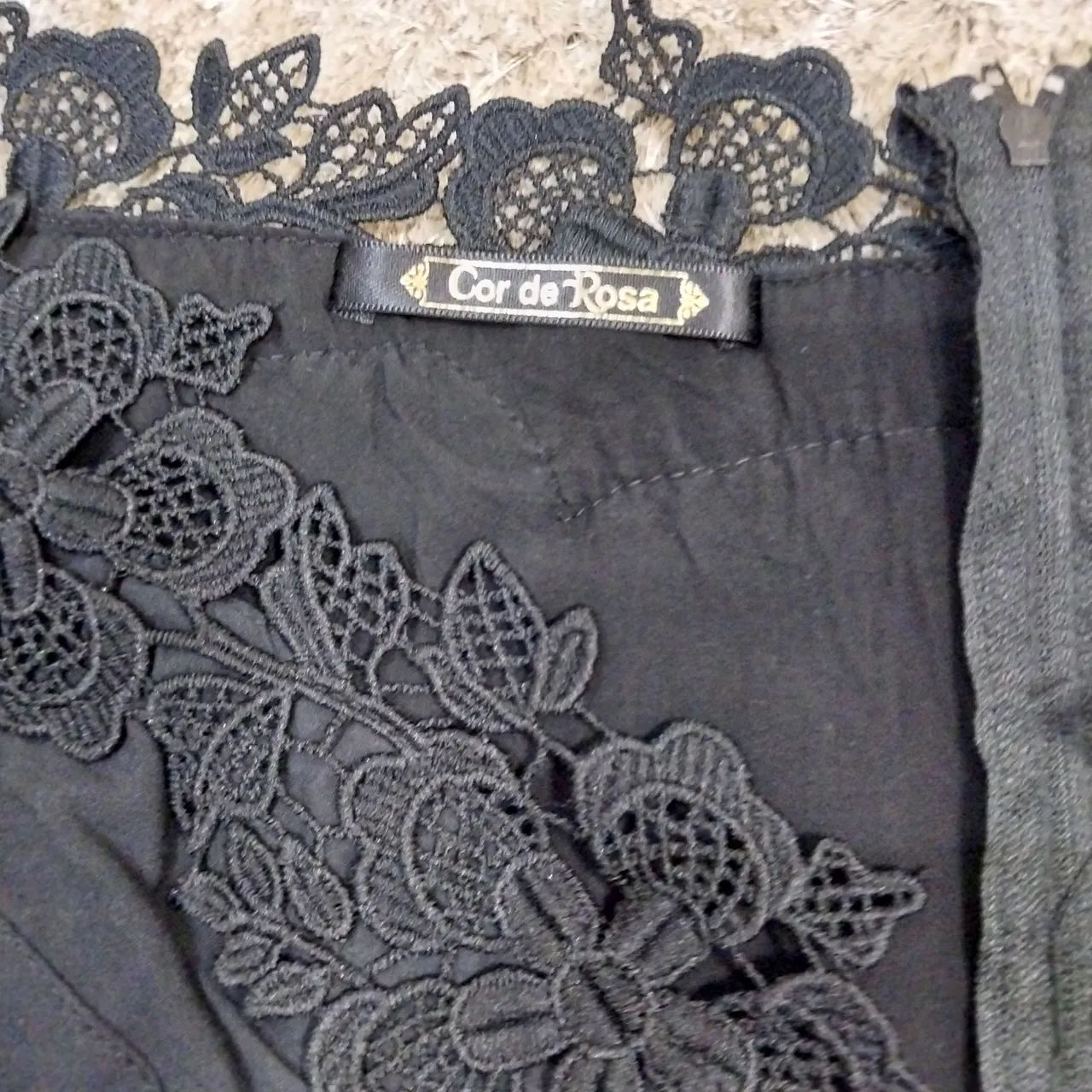 Vestido preto com renda - Foto 3