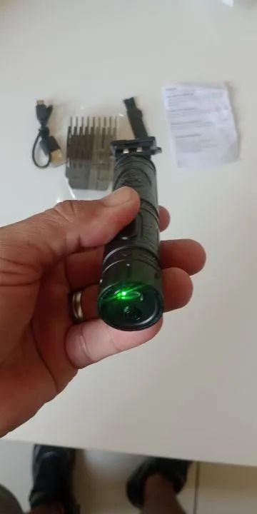 Máquina De Cortar Cabelo e Barbear, Aparador Vintage T9 Nova - Foto 4