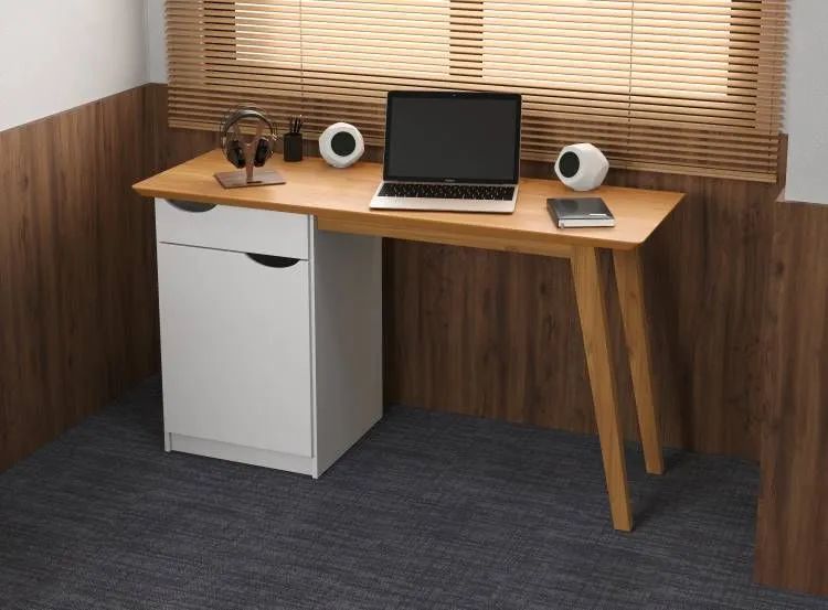 Escrivaninha Alice 1G Ipe.Off White Minas Plac