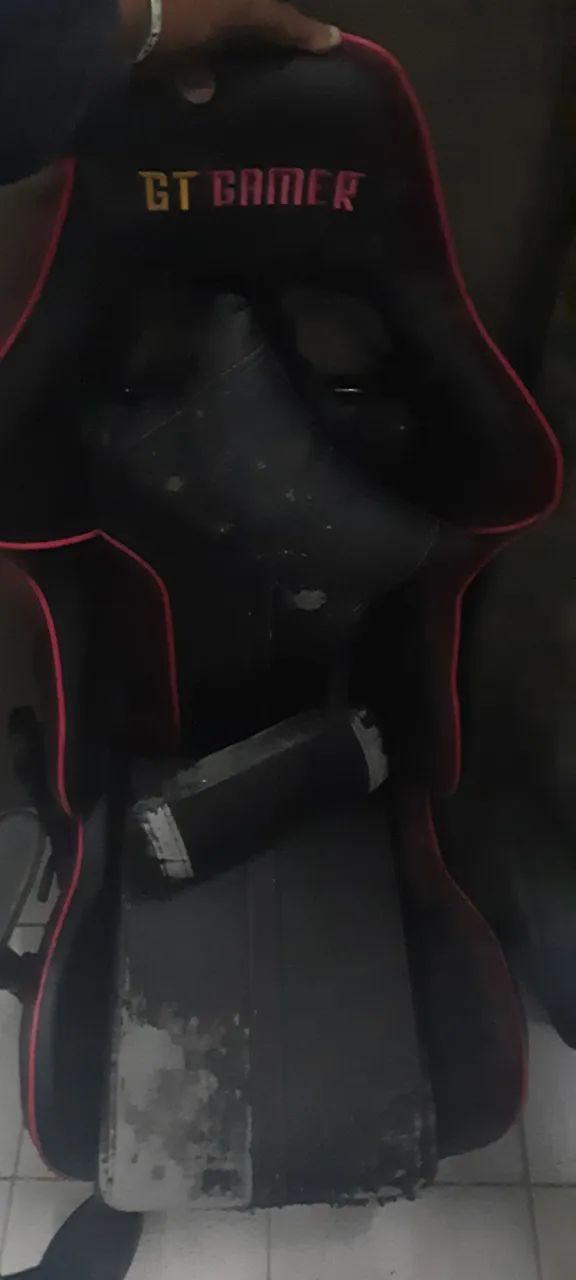 Cadeira Gamer Ergonômica Preta e Vermelha - Foto 5