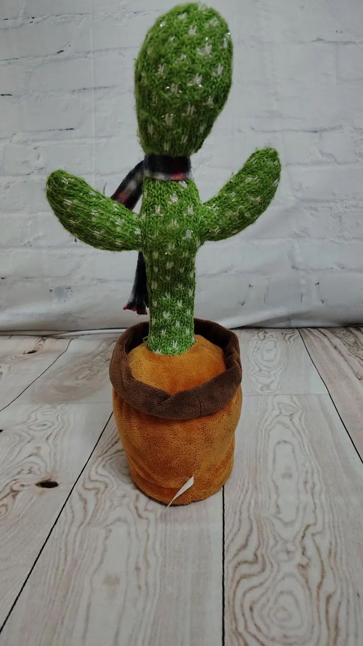 Cacto falante de pelúcia - interativo 