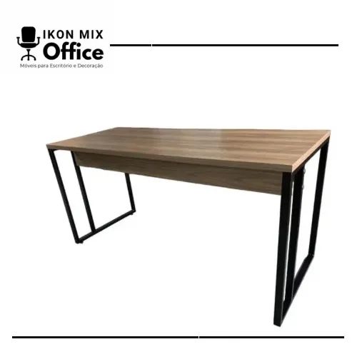 Mesa INDUSTRIAL 1.50x0.60 de Escritório Moderna com Pernas de Ferro