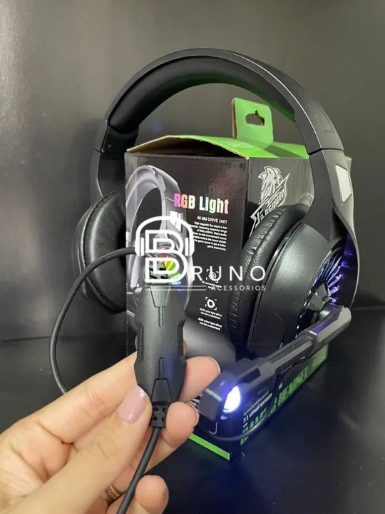Headset Gamer RGB com Microfone - IG-7900 - Foto 3