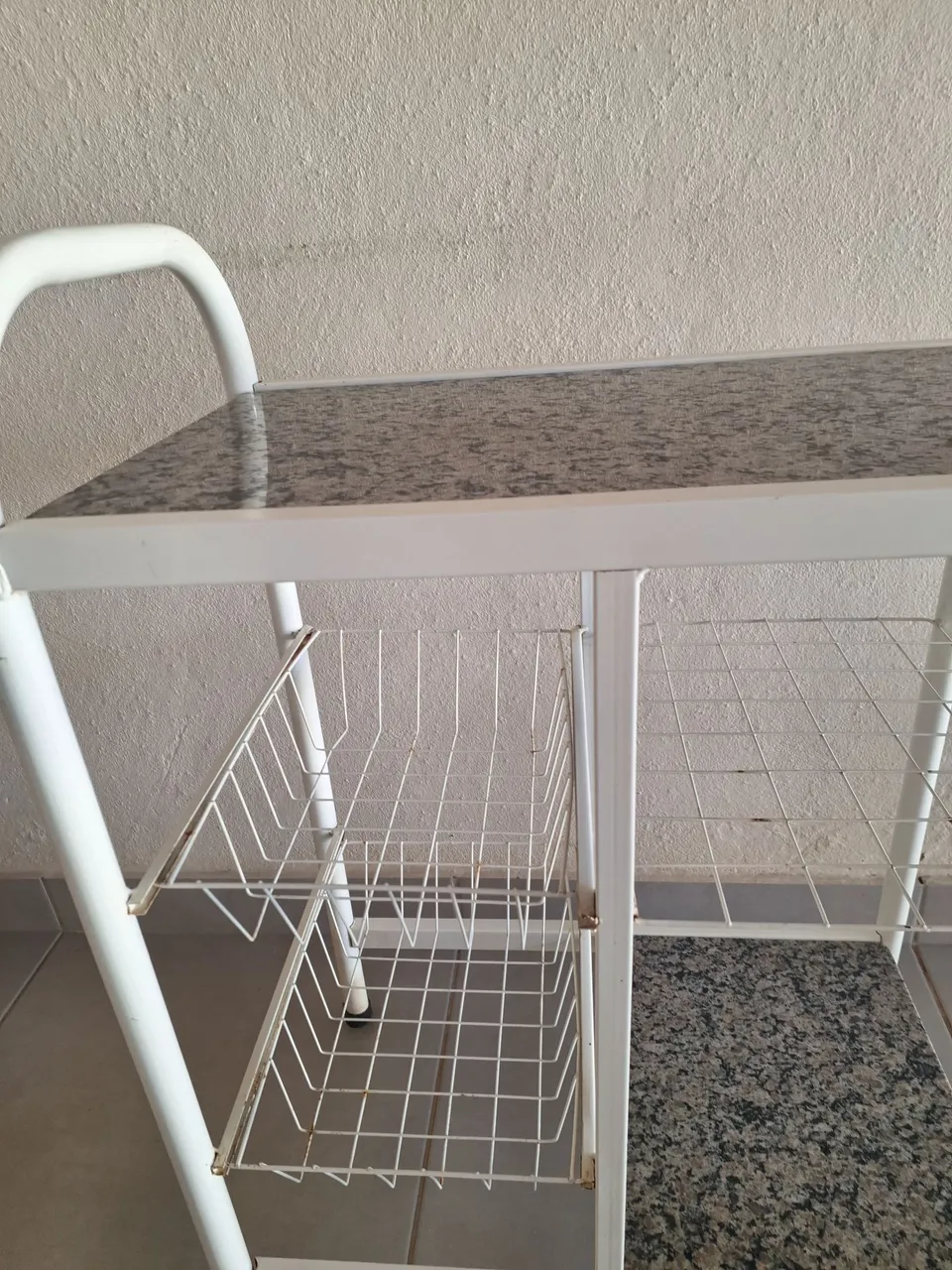 Fruteira de Cozinha com Tampo em Granito