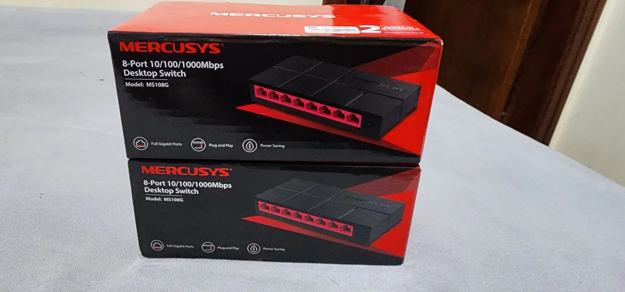 2un Switch de Rede 8 Portas Gigabit Mercusys MS108G