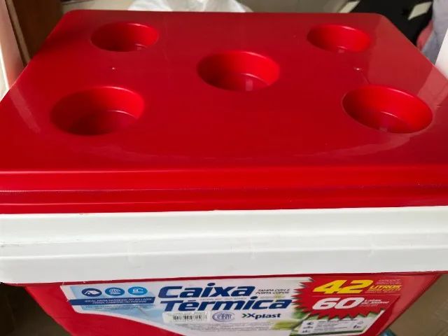 Caixa Térmica Cooler 42 L Com Alça 60 Latas Xplast - Foto 2