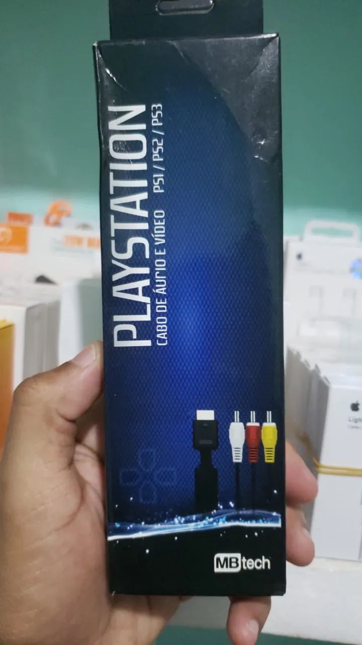 Cabo Pra Playstation Áudio e Vídeo AV de 1.8 metros (Novo)  - Foto 2