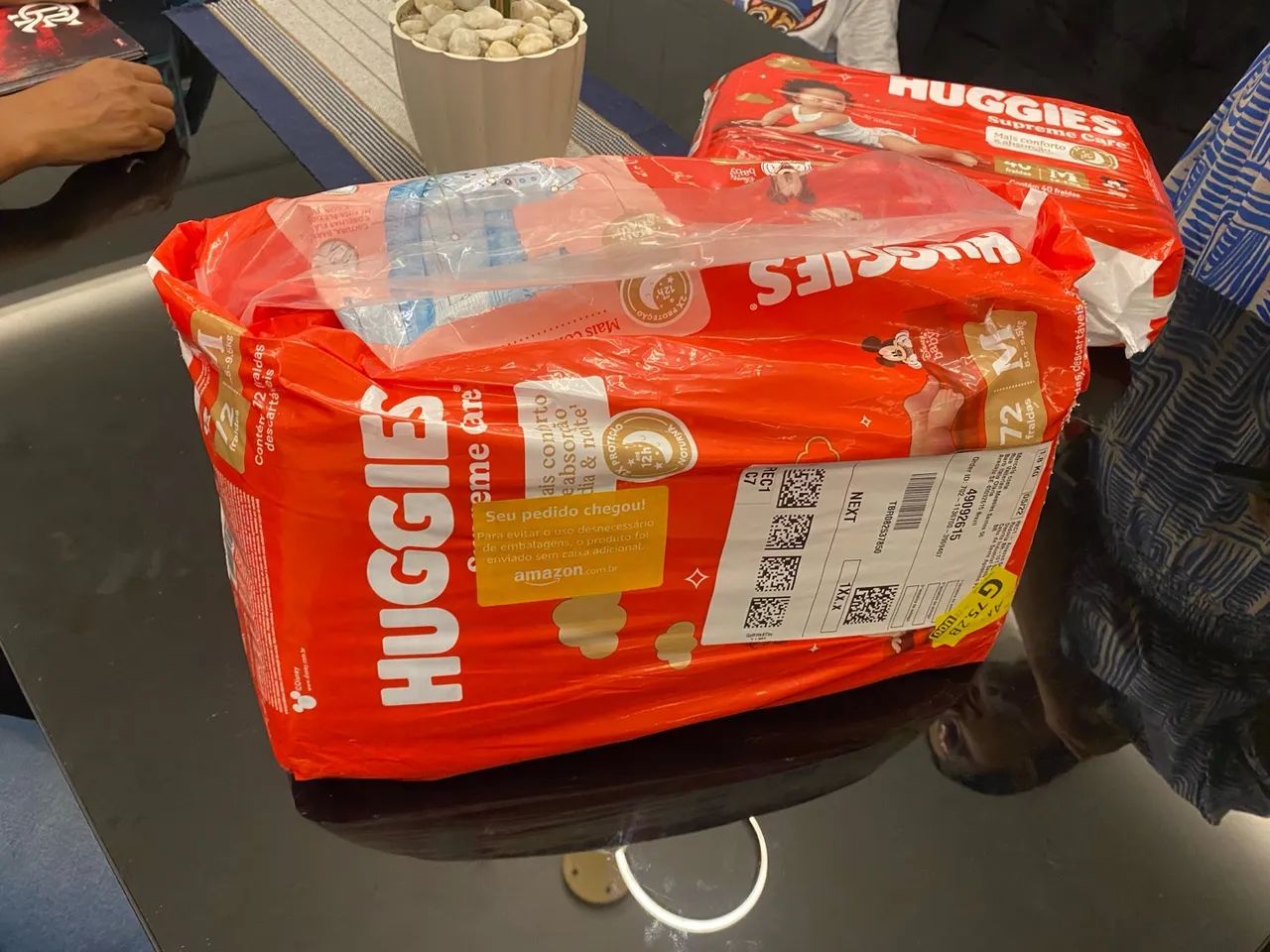 Fraldas Huggies Supreme Care tamanho M - Pacote com 72 unidades